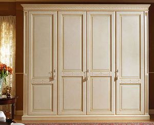 Aries armario, Armario lacado de lujo con 4 puertas, paneles de madera