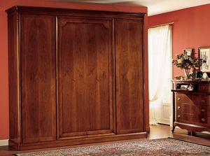 Opera armario puerta de madera, Armario con 4 puertas, en paneles de madera