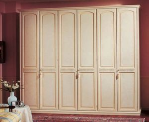 Sirio armario, Armario en paneles de madera, 6 puertas, de hoteles de lujo