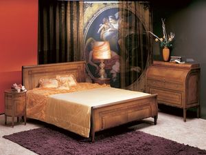 L304 Renoir cama, Cama doble, madera curvada, de estilo clsico