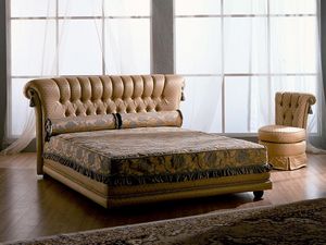 Tiziano bed, Cama de madera, clsico, acolchado, para habitaciones de hoteles