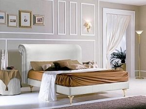 PRINCIPE cama, Cama con cabecera tapizada y estructura