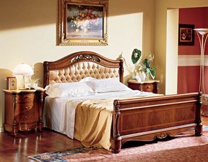 Althea cama, Cama clsica de lujo con cabecero tapizado, hoteles