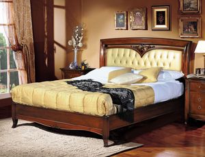 Praga cama, Cama clsica de lujo, cabecero tapizado moudo