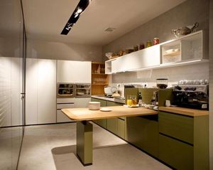 Banco Buffet, Cocina modular con estantes, cajones, fregaderos, refrigeradores