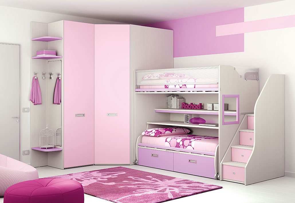 Dormitorio modular infantil con armario DS449CMP31