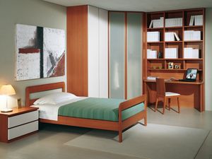 Camera Ragazzi 03, Dormitorio moderno para los nios, con armario de esquina