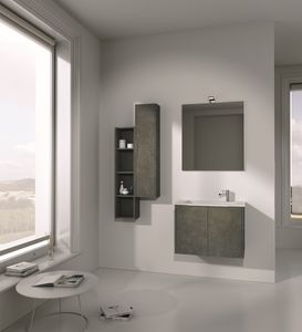 Singoli S 01, Muebles de bao, con lavabo integrado