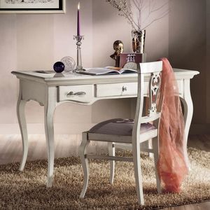 Style NOVITA-H623, Escritorio shabby chic de 3 cajones