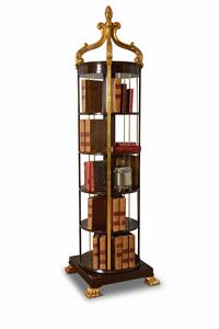 Librería giratoria Francomario art. 663 con estructura de madera de 43 cm y  h. 77 cm