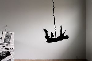 JUMPER Black, Etiqueta de la pared puenting