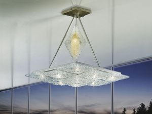 Alaska ceiling lamp, Lmpara con elementos romboidales, estilo imaginativo