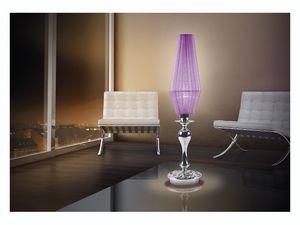 Karma table lamp, Lmpara de escritorio con 1 luz, de Bobeches cristal cromo