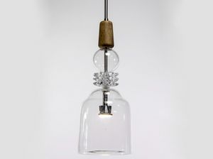 JOVI 023, Lmpara de suspensin en cristal soplado de Murano