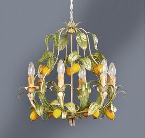 L.4885/6, Lmpara con decoracin de hojas y limones
