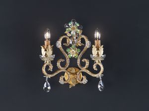 Art. 1455/A2, Aplique de pan de oro con cristales decorativos.