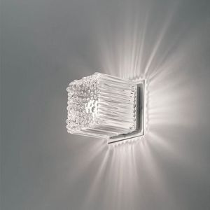 Cubetto La609-015, Aplique en forma de cubo en vidrio soplado