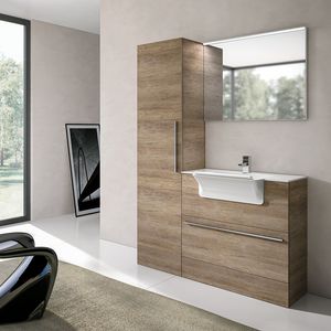 Stone comp. 04, Gabinete con lavabo convertible en un lavabo