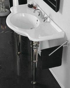 ROYAL CONSOLLE 110, Lavabo de consola, hecha de cermica fina