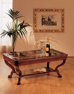Art. 962/R, Pequea mesa de estilo clsico, de lujo, en madera tallada a mano