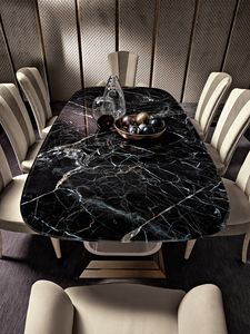 Diamond mesa, Mesa con tapa de cristal efecto mrmol