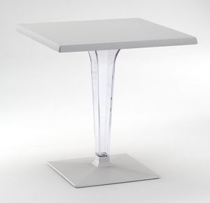 FT 718, Mesa con base y tapa de aluminio, la columna de policarbonato