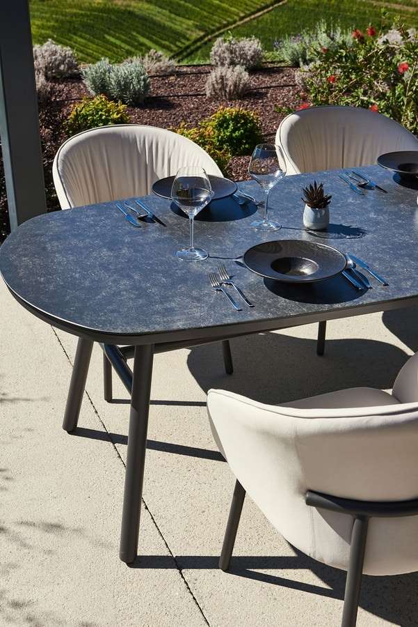 Mesa plegable para patio, mesa de comedor de madera para exteriores,  muebles de exterior, resistente a la intemperie, con un agujero para  paraguas