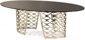Isidoro mesa, Mesa moderna con tapa ovalada