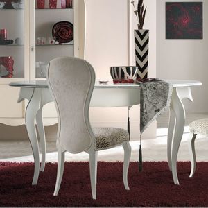 Charme CHARME703-GPA, Mesa de comedor extensible ovalada