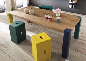 Stoccolma, Mesa de estilo nrdico, en madera maciza