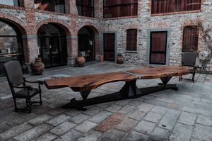 Hercules, Mesa con impresionante tapa de madera de nogal