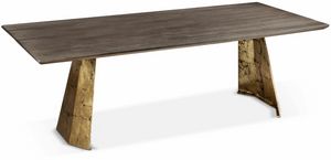 Icaro mesa, Mesa rectangular con base de hierro