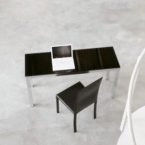 dl50 parigi, Mesa sedign de la oficina, aluminio y vidrio