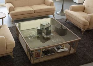 Dedalo mesa de caf, Mesas de centro modernas en madera y vidrio