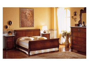Art. 973 bedside table '800 Siciliano, Mesitas de noche de madera, con tapa de mrmol, de lujo Hoteles