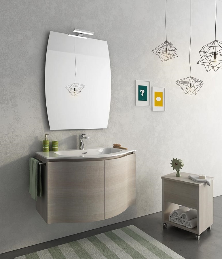 Mueble bajo lavabo suspendido con puertas | IDFdesign