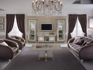 Liberty soporte de la TV, Mueble de televisin de madera, de estilo Liberty, para sala de estar clsica
