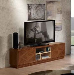 MB55 Desyo Mueble de TV, Mueble de televisin de madera con incrustaciones