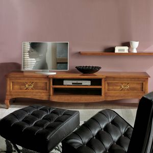 Corinto CORINH014, Mueble para TV con incrustaciones de madera clsicas