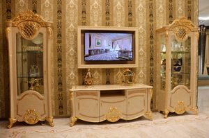 Isabelle Composicin de TV, Mueble de TV para sala de estar de lujo.