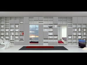Da Biblioteca 15, Muebles modulares con formas esenciales, para estancias