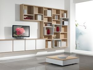 Da Biblioteca 05, Mobiliario personalizable para salas de estar y oficinas