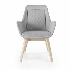 Roxy chair, Silln con base de madera