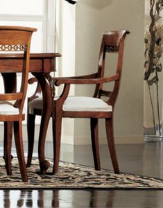 Settecento cabeza de la silla de la mesa, Cabeza de la silla de la mesa, rellena, con tallas clsicas