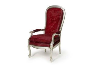 Art.301 armchair, Silln tapizado con respaldo alto, de estilo clsico