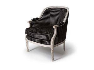 Art.497 armchair, Silln de estilo clsico, con apoyabrazos acolchados