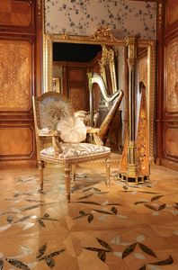 Art. 65, Tallado silla dorada, para los comedores de lujo