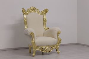 Finlandia trono, Trono al estilo de Nueva barroco, de madera tallada a mano