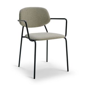 Jazz silln, Silla apilable con reposabrazos, estructura metlica.