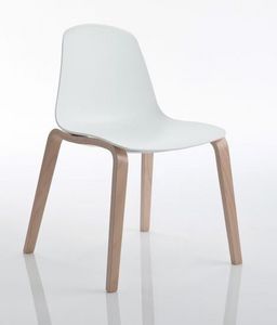 EPOCA EP2, Silla de madera con cubierta de plstico para oficinas y el hogar